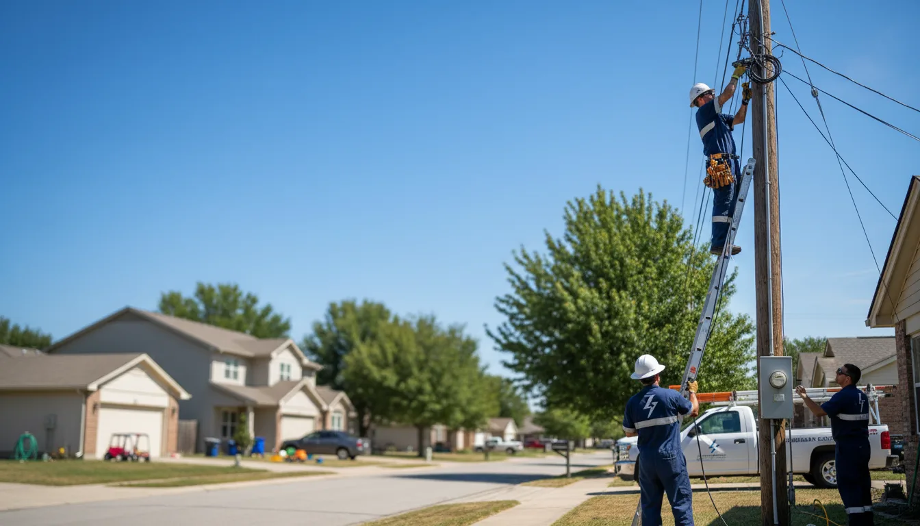 Residential electrician providing installation services in Agra, KS